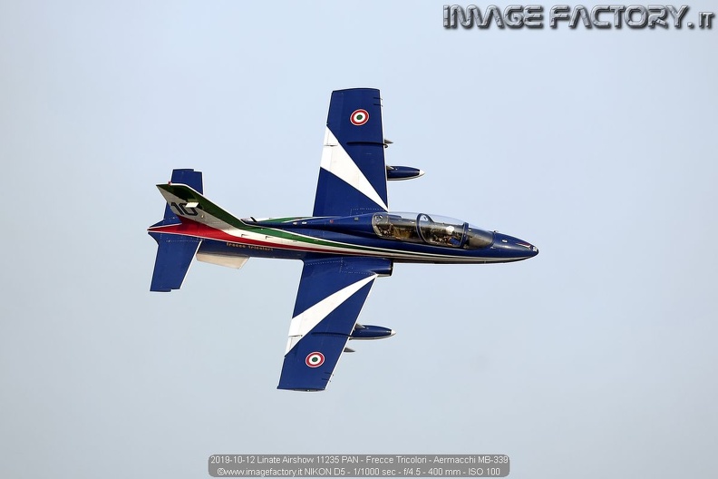 2019-10-12 Linate Airshow 11235 PAN - Frecce Tricolori - Aermacchi MB-339.jpg